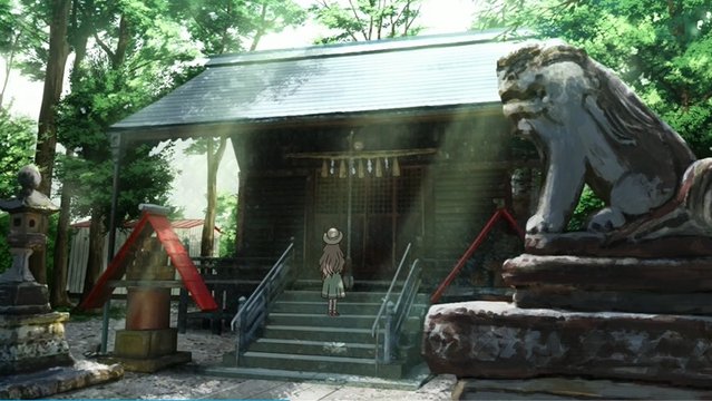 神社での休憩